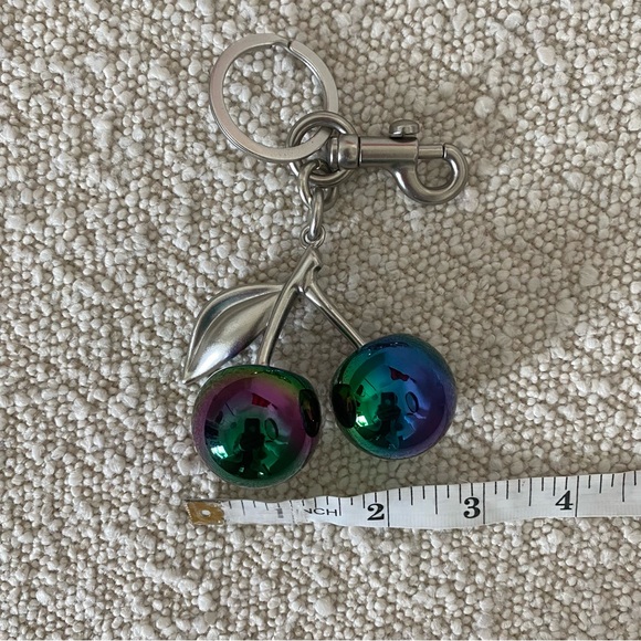 Colorful Cherry Keychain Silver Hardware - Picture 4 of 5